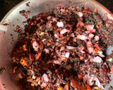 A picture of step 2 of Amaranth Burger.