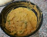 A picture of step 3 of Aloo pyaaz and shimla mirch pakoray.