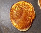 A picture of step 2 of Silver dollar vegan pancakes.