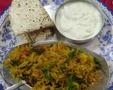 A picture of step 8 of Vegetable pulao in pressure cooker.