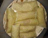 A picture of step 11 of Tikka spring rolls.