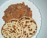 A picture of step 6 of Mkate wa tandoori with coconut bean stew.