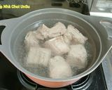 Hình bước làm 4 của món Canh Xương Bò Hầm 갈비탕