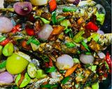 Foto langkah ke 8 dari resep Oseng Pindang Bawang Pete.