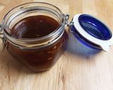 A picture of step 2 of Peach Jalapeño BBQ Sauce.