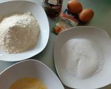 A picture of step 1 of Castagnole al rum.