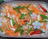 Hình bước làm 1 của món Cải thảo ngâm chua ngọt trộn con ruốc