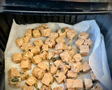 Foto del paso 2 de la receta: Ensalada de arroz con langostinos, edamame y tofu crujiente