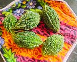 A picture of step 1 of Bitter gourd skin/ peel curry / karela skin sabji 🥰😘.