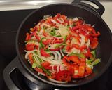A picture of step 1 of Poor man's potatoes.