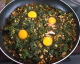A picture of step 3 of Spinach and split peas with egg(tareh esfenaj)تره اسفناج.