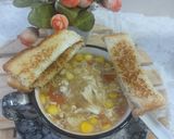 A picture of step 3 of Chicken corn soup 🍲.