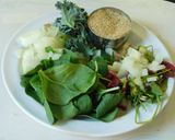 A picture of step 1 of Flavorful nutritious Keerai (Greens) Adai.