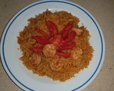 A picture of step 11 of Prawn dum biryani.