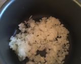A picture of step 1 of Spinach with Rice.