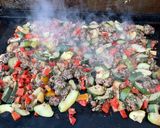 Une image de l'étape 11 de Bœuf aux poivrons, courgettes et tomates.
