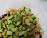 A picture of step 2 of Chick pea Salad.