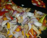 A picture of step 4 of Stir fry Potato soup.