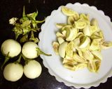 Hình bước làm 10 của món Canh cua rau đay mướp mồng tơi và cà pháo muối xổi mắm tôm