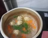 Cara Membuat Sup bakso isi keju mpasi start 1Y 4