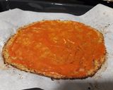 Foto del paso 7 de la receta Pizza con base coliflor, de setas y pollo al curry