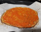 Foto del paso 7 de la receta: Pizza con base coliflor, de setas y pollo al curry