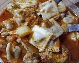 Foto del paso 4 de la receta: Ravioles con tuco y pollo