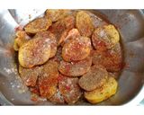 A picture of step 2 of Aloo Tuk.