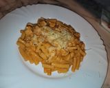 Tejszínes paradicsomos csirkés tészta recept fázis 7 fotója