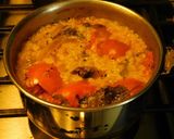 A picture of step 5 of Sambar with raw figs.