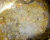 A picture of step 6 of Palak gosht.