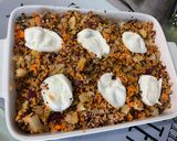 Une image de l'étape 16 de Gratin de quinoa au fenouil, carottes et mozzarella.