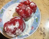 A picture of step 5 of Stuffed Peppers with Ground Beef and Quail Eggs.