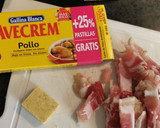Foto del paso 1 de la receta: Paccheri con Panceta a la crema de Camembert