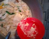 Foto langkah ke 4 dari resep Jangan ndeso tempe lombok ijo kuah santan.