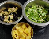 A picture of step 1 of Mixed veg curry.