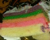 Foto langkah ke 16 dari resep Rainbow Cake kukus.
