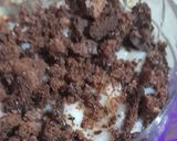 A picture of step 7 of Dark Chocolate Cookies And Milkybar Mousse.