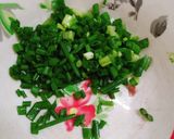 Hình bước làm 1 của món Lòng trắng trộn thịt bằm