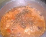 A picture of step 5 of American beef n bean chili.
