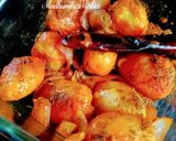 A picture of step 4 of Masala Baby potatoes.