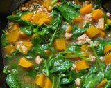 A picture of step 5 of Alugbati, Giniling, Kalabasa in Filipino style for dinner / Malabar Spinach, Chicken mince, Pumpkin.