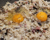 Foto del paso 7 de la receta: Risotto de champiñones con jamón y huevo