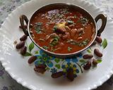 A picture of step 9 of Dhaba style spicy Rajma Beans Masala curry.