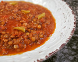 Foto del paso 4 de la receta: Lentejas estofadas con picadillo de carne al comino