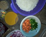 A picture of step 1 of Fried rice kidney sauce.