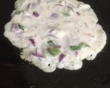 A picture of step 2 of Suji ka chilla.