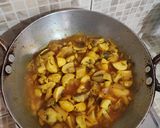 A picture of step 4 of Tangy Chilli Mushrooms🍄.