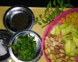 A picture of step 1 of Raw mango and chana daal chutney.