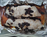 Foto del paso 5 de la receta: Solomillo de Cerdo en Papillote con Salsa Yakiniku y Pasas